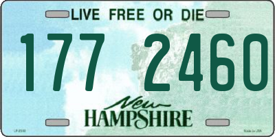 NH license plate 1772460
