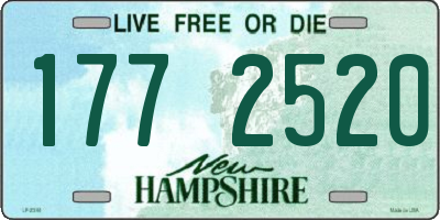 NH license plate 1772520