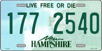 NH license plate 1772540