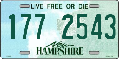 NH license plate 1772543