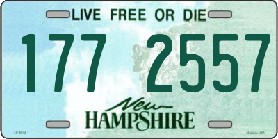 NH license plate 1772557