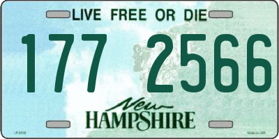 NH license plate 1772566