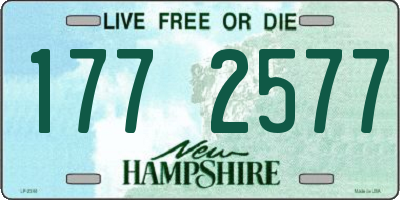 NH license plate 1772577