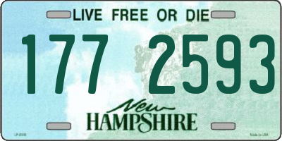 NH license plate 1772593