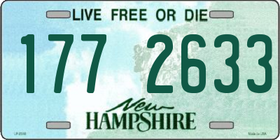 NH license plate 1772633