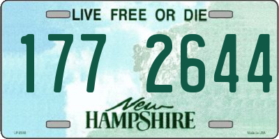 NH license plate 1772644