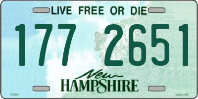 NH license plate 1772651
