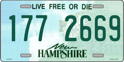 NH license plate 1772669
