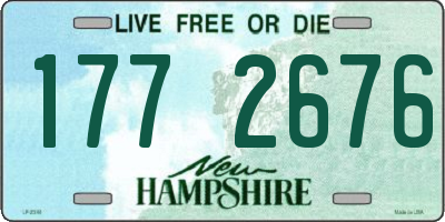 NH license plate 1772676