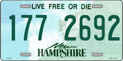 NH license plate 1772692