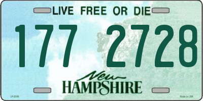 NH license plate 1772728