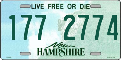 NH license plate 1772774