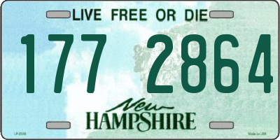 NH license plate 1772864
