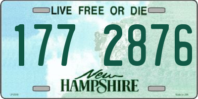 NH license plate 1772876