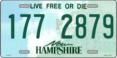 NH license plate 1772879
