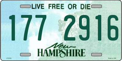 NH license plate 1772916