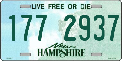 NH license plate 1772937