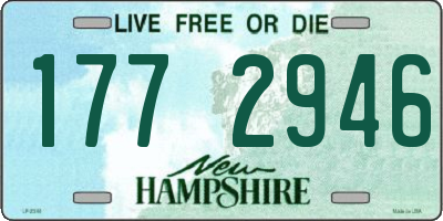 NH license plate 1772946