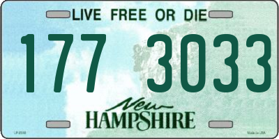 NH license plate 1773033