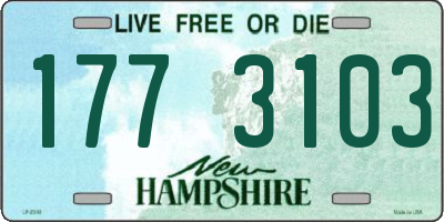 NH license plate 1773103