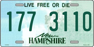 NH license plate 1773110