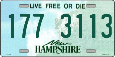 NH license plate 1773113