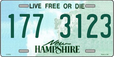 NH license plate 1773123