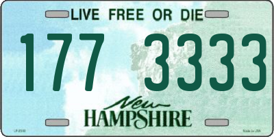 NH license plate 1773333