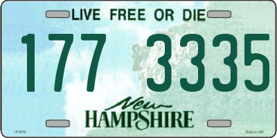 NH license plate 1773335