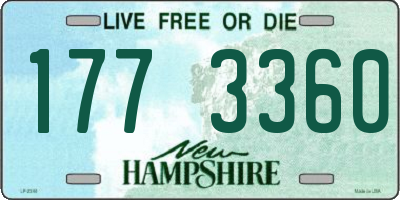 NH license plate 1773360