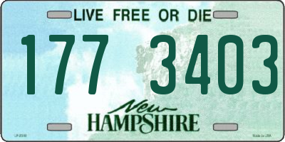 NH license plate 1773403