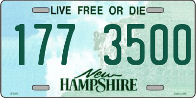 NH license plate 1773500