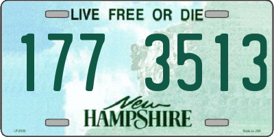 NH license plate 1773513