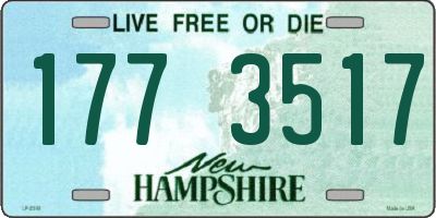 NH license plate 1773517