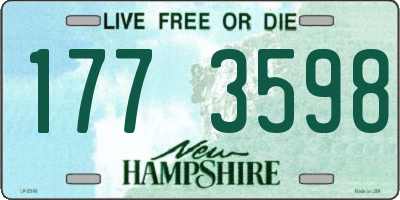 NH license plate 1773598