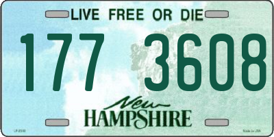 NH license plate 1773608