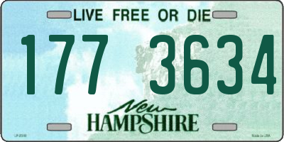 NH license plate 1773634
