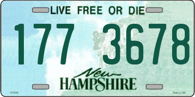 NH license plate 1773678