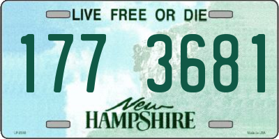NH license plate 1773681