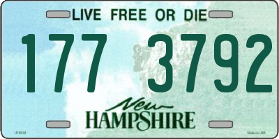 NH license plate 1773792