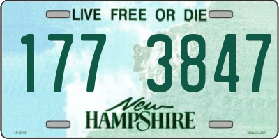 NH license plate 1773847