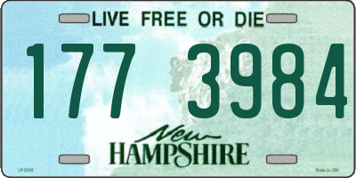 NH license plate 1773984