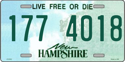 NH license plate 1774018
