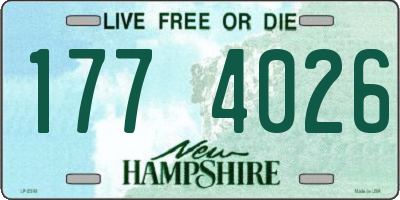 NH license plate 1774026