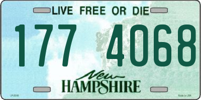 NH license plate 1774068