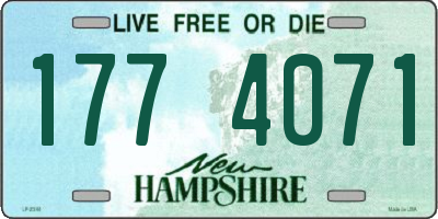 NH license plate 1774071
