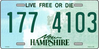 NH license plate 1774103
