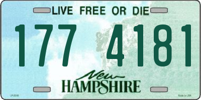 NH license plate 1774181
