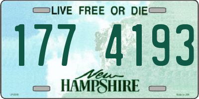 NH license plate 1774193