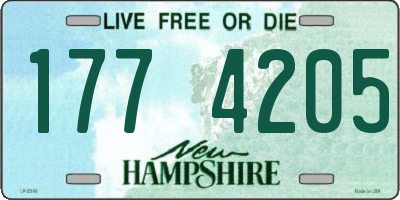 NH license plate 1774205